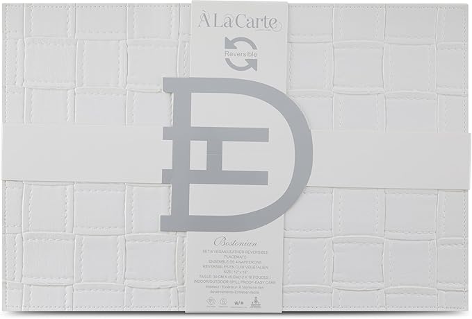 Placemats Set of 4 12" x 18" Heat-Resistant Table Mats for Dining Table Set for 4 Kitchen & Dining Room Decor Farmhouse, Boho, & Modern Style Easy to Clean, Durable & Stylish Table Decor