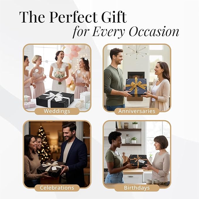 Charcuterie Board Set ??Bamboo Cheese Platter with Knives, Bowls & Round Tray ??Eco-Friendly Gift for Housewarming, Weddings & Parties ??Wood Serving Board for Entertaining