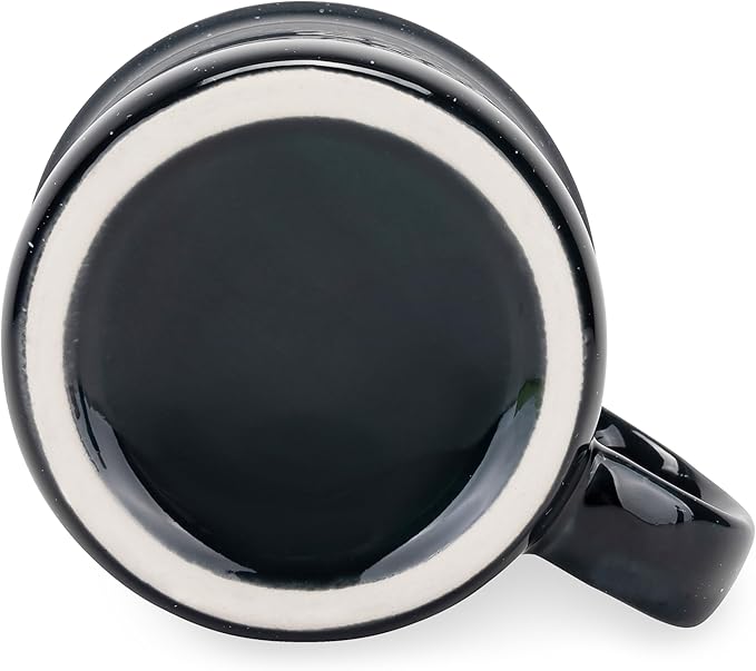 Camco Life is Better at The Campsite Ceramic Coffee Mug - Microwave and Dishwasher Safe - Features Speckled Blue Background with Life is Better at the Campsite Design - Coffee Cup Holds 14oz. (53473)