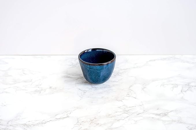 Artisan Reactive Glaze Bouillon Bowl, 12 1/2 oz, Night Sky Blue; Heavy Duty; Chip Resistant; Lead and Cadmium Free; Freezer to Oven Safe up to 500F