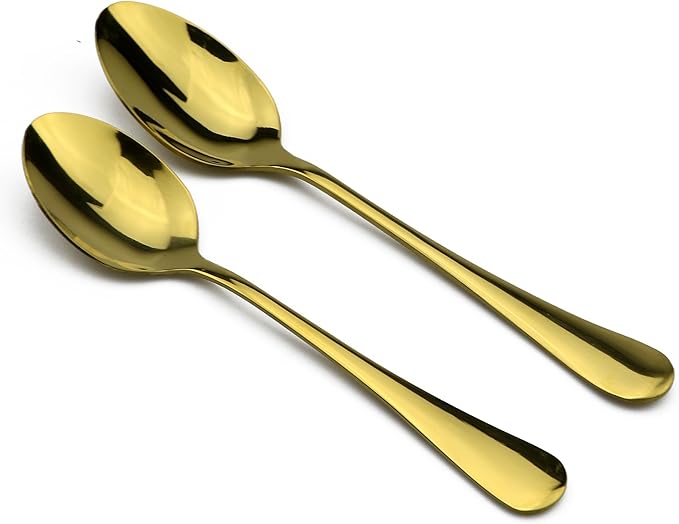 30-Piece 18/0 Stainless Steel Classical Flatware Set, Mirror Polishing Gold, Service for 6