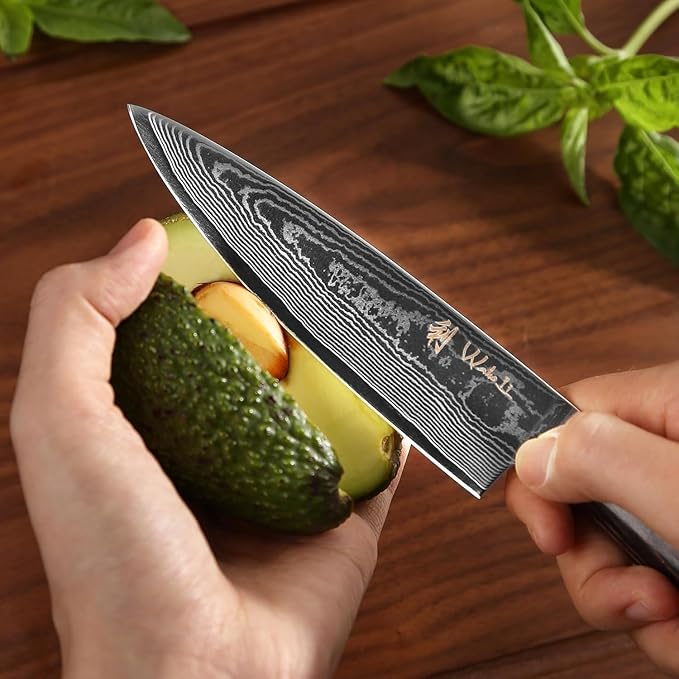 Wakoli EDIB Essentials 2-Piece Damascus Chef Knife Set ??Professional Kitchen Knives with 67-Layer VG10 Core Steel, Ergonomic Pakkawood Handles ??Premium Cooking Knives in Gift Box