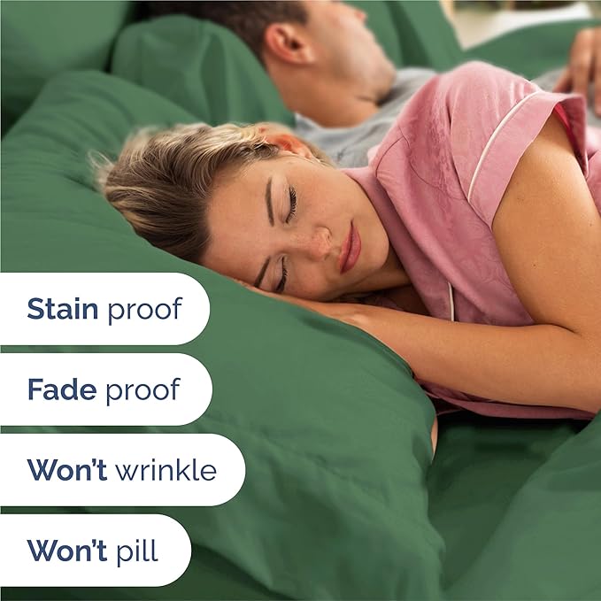 Twin XL 4 Piece Sheet Set - Cooling & Breathable Bed Sheets - Hotel Luxury Bed Sheets for Women, Men, Kids & Teens - Bedding w/Deep Pockets & Easy Fit - Soft & Wrinkle Free - Twin XL Emerald Sheets