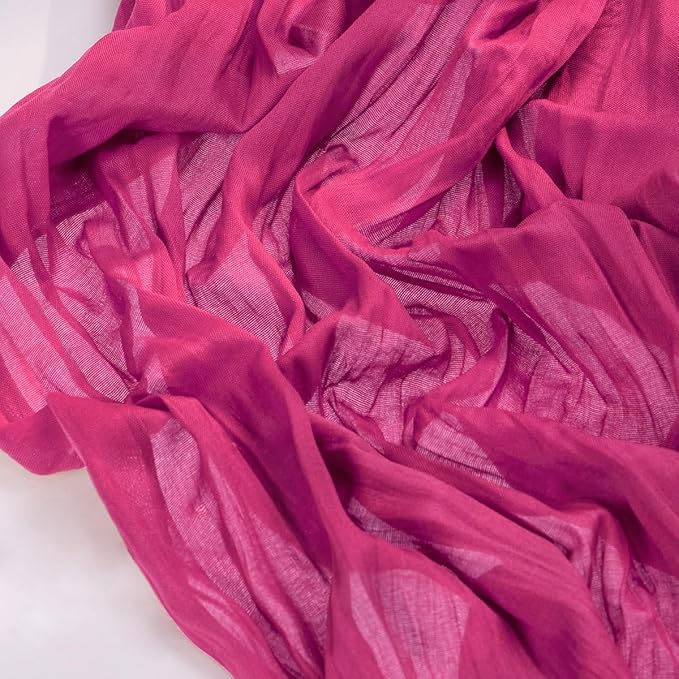 Socomi 10pcs Fuschia Cheesecloth Table Runner Boho Rustic Gauze 120 inch 10FT Cheese Cloth Runner for Wedding Party Baby Shower Birthday Home Decor Holiday Decorations