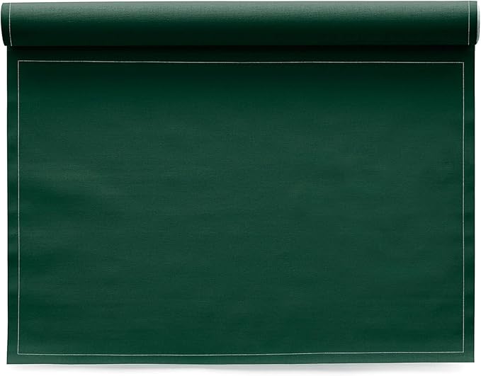 MY DRAP Washable and Reusable Cloth Placemat - 17.7 x 12.6 in (12 Per Roll, Cotton Anthracite Grey)