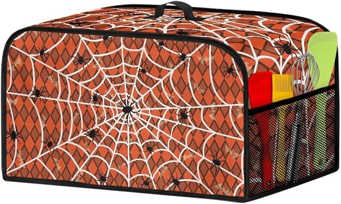 Halloween Slow Cooker Dust Cover Fits for Most 6-8 Quart Oval Slow Cooker Dust Protection Crock Pot Covers Portable for Family Gathering Potluck Easy to Install Washable