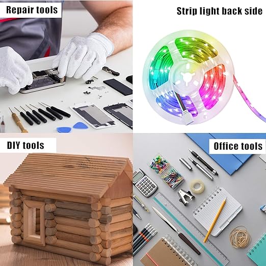 3M Double Sided Tape 0.5"횞32.8Ft 2 Pack 9448A Double Coated Tissue Adhesive Sticky Tape Translucent Removable for Foam Art Craft Nameplate Bonding