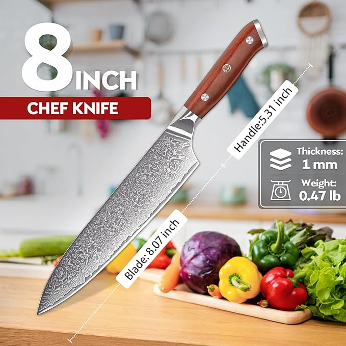 Purple Dragon Carbon Steel Slicing for Sourdough,Cake and Fruits,GiftBox,Annive Idea Gift