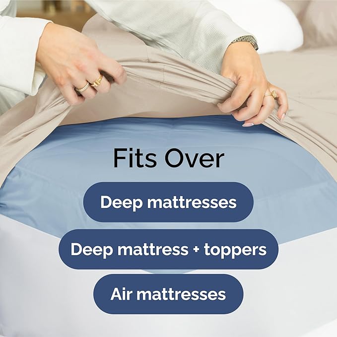 Extra Deep Pocket Twin XL Sheets - 3 Piece Breathable & Cooling Bed Sheets - Hotel Luxury Bed Sheet Set - Soft, Wrinkle Free & Comfy - Easily Fits Extra Deep Mattresses - Deep Pocket Wheat Sheets Set
