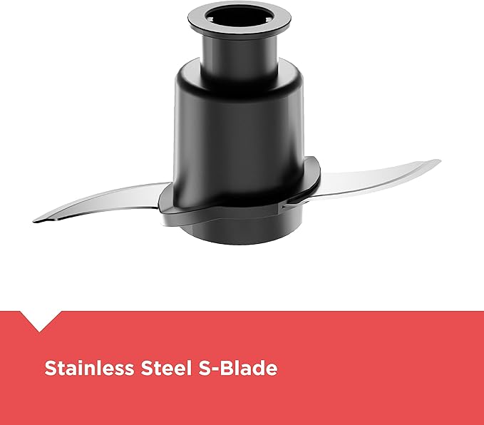 BLACK+DECKER Food Processor and Vegetable Chopper, Stainless Steel Blade, 8-Cup Capacity, 450W Power with Attachments to Shred, Slice, Mince, Grind, and Puree (Pack of 2)