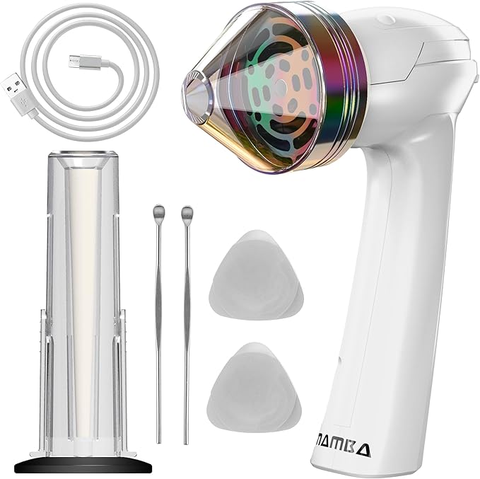 Mamba Grinders Electric Spice Grinder for the Kitchen. Easy to Use USB Rechargeable Grinder, 2g White