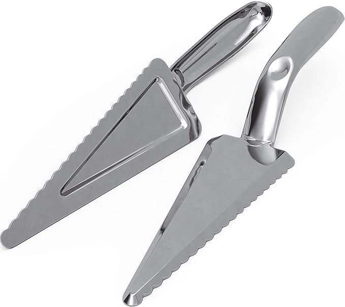 Heavy Duty, Recyclable 10" Dessert Servers 6 Pack. Perfect for Serving Pie, Cake and Pizza. Best Disposable Plastic Cutters for a Wedding or Birthday Party. Great Shovel Slicers for Catering Events