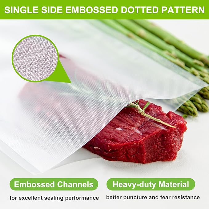 MAGIC SEAL 15'' x 50' Vacuum Sealer Bags Rolls, Extra Wide Textured Food Storage Bags for Meal Prep & Sous Vide, Commercial Grade BPA Free Heavy Duty Vacuum Seal Rolls