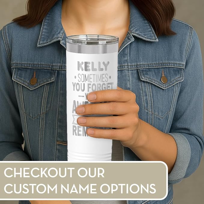 Spotted Dog Company Inspirational Tumbler, Inspirational Gifts for Men Dad Father Wife Sister Women, Birthday For Him Her, You?셱e Awesome Tumbler, Teacher Coworker Gifts 22oz White