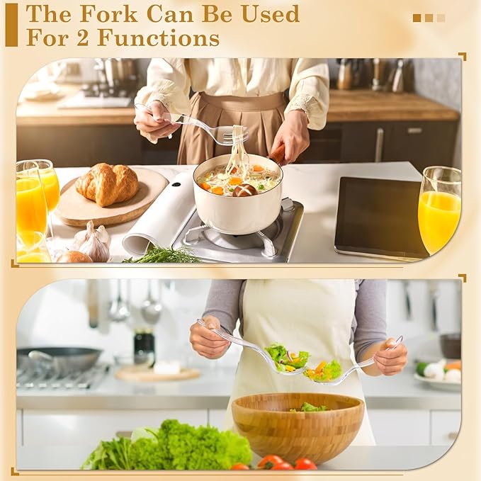Mwellewm 36Pcs Serving Utensils 9'' Large Plastic Serving Utensils Set Serving Spoons for Buffet Clear Disposable Plastic Tongs Heavy Duty Slotted Spoons/Forks Supplies for Party Food Salad Soup