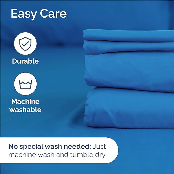 Twin XL 4 Piece Sheet Set - Cooling & Breathable Bed Sheets - Hotel Luxury Bed Sheets for Women, Men, Kids & Teens - Deep Pocket Bedding w/Easy Fit - Soft & Wrinkle Free - Twin XL Royal Blue Sheets