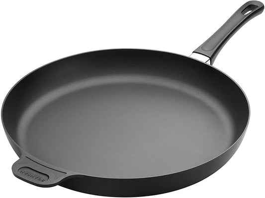 Scanpan Classic 14-1/4'' Nonstick Fry Pan ??Compatible with Gas and Electric Stovetops, Metal Utensil Safe, Oven Safe to 500째F, Dishwasher Safe, Black