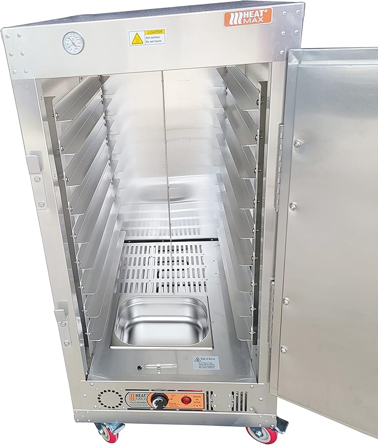 HeatMax 4 Foot Commercial Electric Food Warmer Holding Cabinet for Full Size Sheet Pans, Churches, Schools, Catering, Fully Assembled, Made in USA with Service and Support, 120V Plug