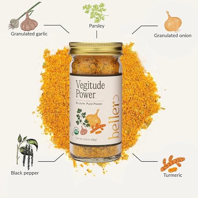 SpiceRack Cook Book Bundle: Nutrition Plan to Reduce Breast Cancer Risk & Manage Your Weight + 4 Organic Spice Blends - Rachel Beller Super Sumac, Morning Boost, Vegitude Power & Tex Mex