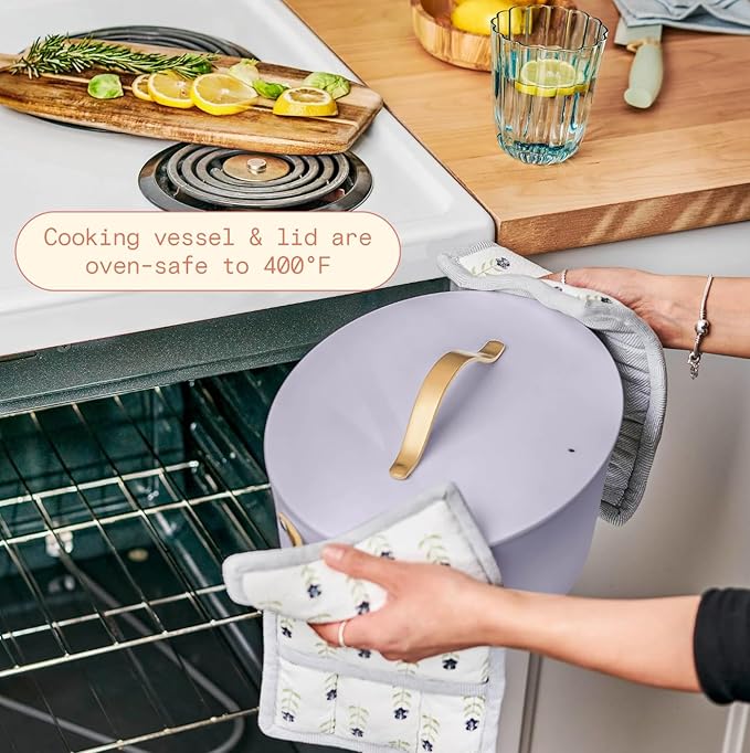 Beautiful 10-in-1 6 Qt Multi-Cooker with LED Digital Display ??Multi-Function Appliance for Rice, Steam, Slow Cook, Sear, Roast & Daily Meals, Nonstick Pot, Space-Saving Solution for Kitchen Cooking