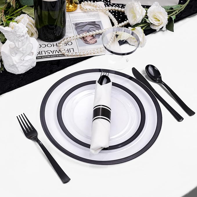 Easy-Going 6 Pack White Tablecloths 60x102 Inch for 6 Ft Rectangle Table, Washable Polyester Waterproof Stain Resistant Table Cloth, Decorative Table Cover for Kitchen, Dining Tables, Events