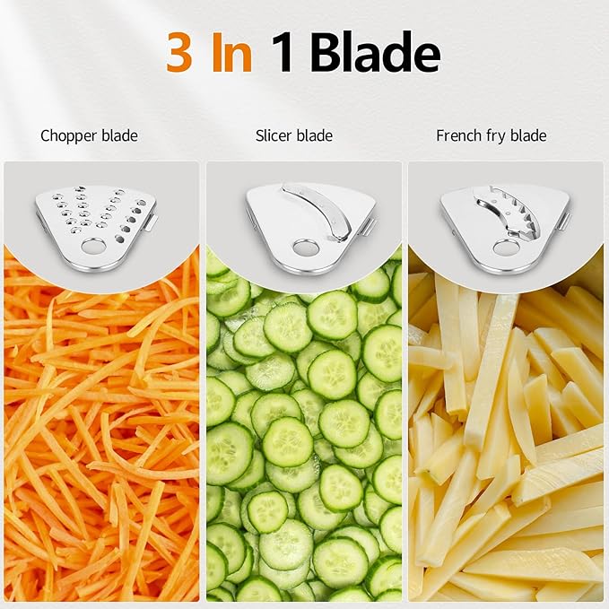 Camic Blender & Food Processor Combo (Silver-Upgraded Version)