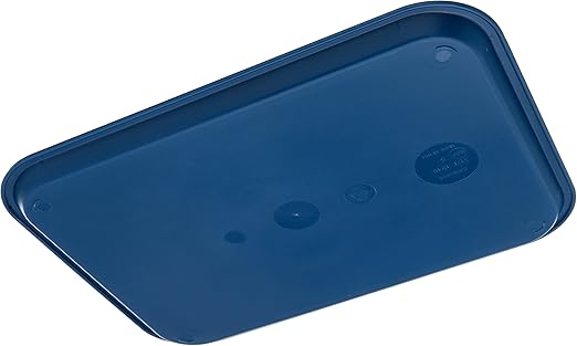 Carlisle FoodService Products CT121614 Caf챕 Standard Cafeteria / Fast Food Tray, 12" x 16", Blue