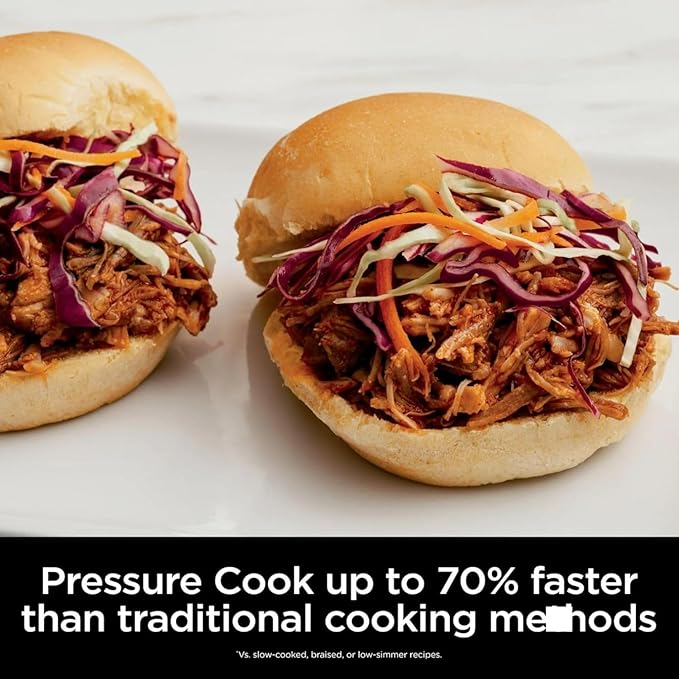 Ninja Foodi 10?멼n?? 6.5?멡t Pro Pressure Cooker & Air Fryer with TenderCrisp Technology, Precise Heating & Family?멣ized Capacity O300 (Black/Stainless 6.5qt)