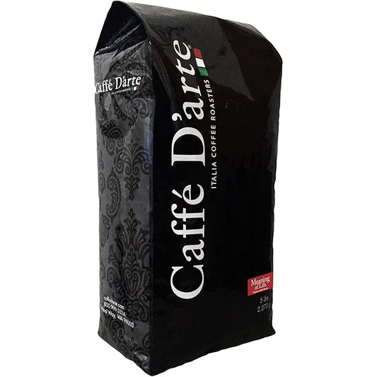 Caffe D'arte Meaning of Life Whole Bean Coffee ??Medium Dark Roast, Rich & Well-Balanced Flavor with Great Aroma, Crafted for Drip Brewing, Fresh Roasted in Seattle - 5 Pounds