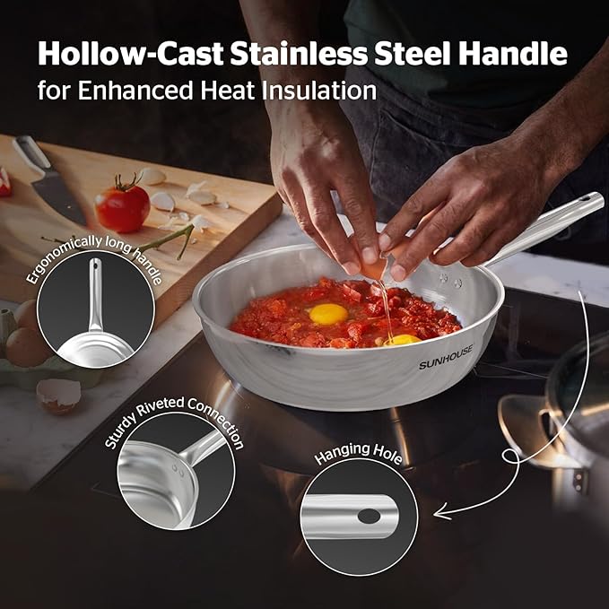 Sunhouse Pan for Cooking (FRY PAN (Basic), 9 inch)
