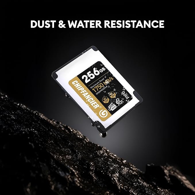 512GB CFexpress 4.0 Type A Card Up to 1750MB/s Read Speed & 1750MB/s Write Speed Type A Memory Card for RAW 4K/8K Video Recording Compatible with Sony Alpha Sony FX Cameras Gold