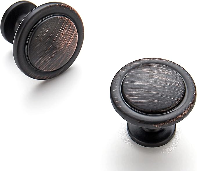 Ravinte 30 Pack 1-1/4 inch Kitchen/ Dresser/ Drawer Oil-Rubbed Bronze Pulls, Door Handles Knobs
