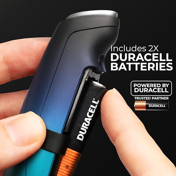 Zulay Kitchen Patented Tornado Triple Whisk Milk Frother with 4 Duracell Batteries ??Handheld Foam Maker for Coffee, Lattes, Matcha & Hot Chocolate ??Rich, Creamy Froth in Seconds