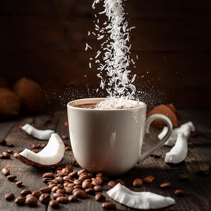 Fresh Roasted Coffee, Coconut Flavored Coffee, 5 lb (80 oz), Medium Roast, Kosher, Ground