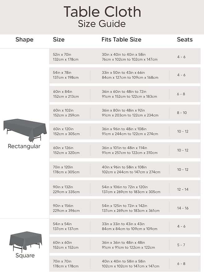 Utopia Kitchen Rectangle Table Cloth 2 Pack(60x102 Inches, Purple), Tablecloth Machine Washable, Polyester Table Cover for Dining, Buffet Parties, Picnics, Events, Weddings and Restaurants