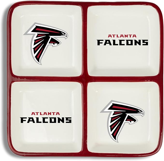 The Memory Company | Licensed NFL 4-Section Ceramic Plate