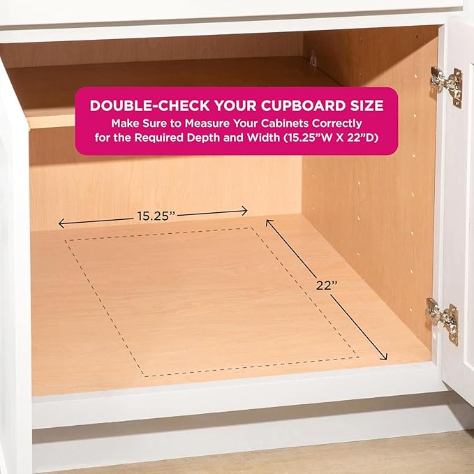 HOLDN??STORAGE Heavy-Duty Premium Collection Pull Out Cabinet Organizer, Cabinet Drawer Slide Outs, Lifetime Limited Warranty - Basket Size 14" W x 21" D x 5" H, Anti-Rust Chrome Finish | Heavy-Duty, Premium Collection, Slide Out Caddy, Anti-Rust