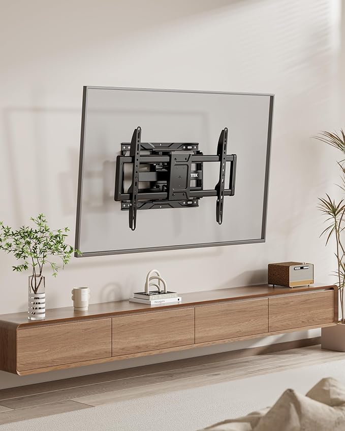 monTEK Heavy Duty TV Wall Mount for 37-90 inch TV up to 165lbs, 4X Load Tested, Full Motion with Dual Articulating Arms, Tool-Free Tilt, Swivel & Extend, VESA 200x100 to 600x400, Fits 12??16" Studs