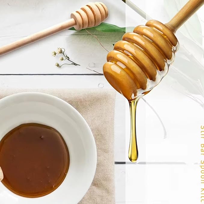 1Pcs Dessert Spoon Honey Stir Bar Honey Spoon Mixing Handle Jar Spoon