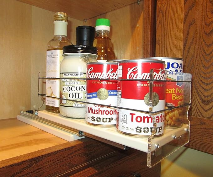 Vertical Spice - Heavy Duty Kitchen Spice Rack Storage - Pull Out Drawers For Kitchen Cabinets - Sliding Pantry Organizers - Seasoning Cabinet Pull Out Shelves - Made in USA - 5.75"W x 5.0"H x 10.6"D