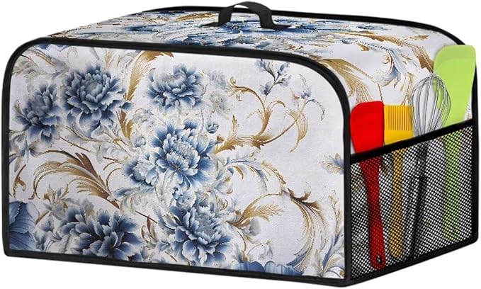 Slow Cooker Dust Cover Compatible for Hamilton Beach 6-8 qt Stain Resistant Decoration for Home and Kitchen Vintage Roses