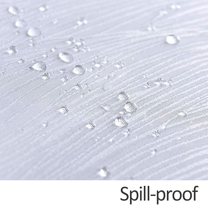 maxmill Jacquard Table Cloth Swirl Design Water Proof Wrinkle Free Heavy Weight Soft Tablecloth Decorative Fabric Table Cover for Outdoor and Indoor Use Square 70 x 70 Inch White