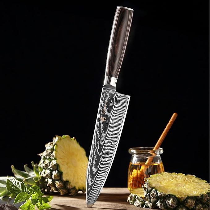 Wakoli EDIB Essentials 2-Piece Damascus Chef Knife Set ??Professional Kitchen Knives with 67-Layer VG10 Core Steel, Ergonomic Pakkawood Handles ??Premium Cooking Knives in Gift Box