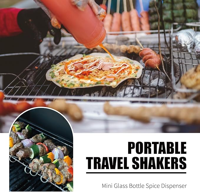 Portable Spice Dispenser, Leak-proof Metal Spice Jar, Mini Kitchen Spice Set, Sealed Storage Container for Spices during Travel and Outdoor Camping (16)
