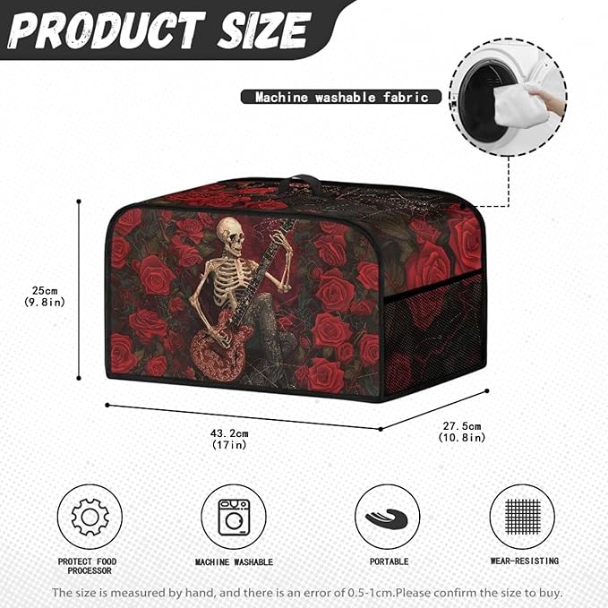 Halloween 7+ Quart Slow Cooker Water-Proof Cover Kitchen Accessories Portable Slow Cooker Cover Bag,Dustproof Water-Resistant protective Case