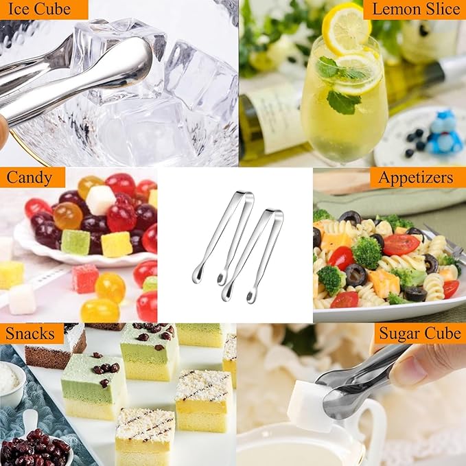 Spreader Knife Set,6-Piece Cheese and Butter Spreader Knives,Mini Serving Tongs,Stainless Steel Multipurpose Butter Knives