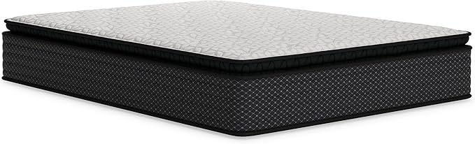 Signature Design by Ashley Limited Edition Pillow Top 13 " Pillow Top Hybrid Mattress with Gel Memory Foam, Edge Support for Cool Sleep and Pressure Relief, Queen, Fiberglass Free, Mattress In A Box