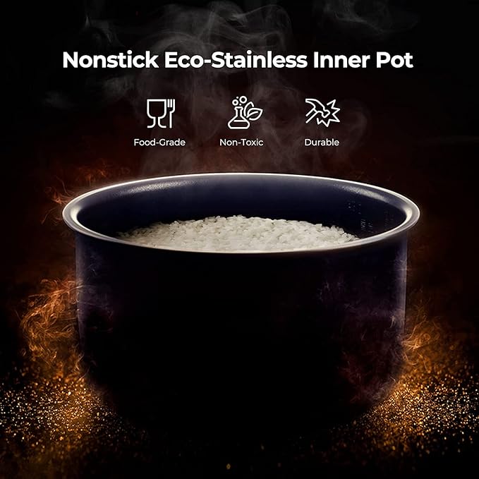 CUCKOO High Pressure Rice Cooker 10-Cup Uncooked / 20-Cup Cooked with Induction Heating Technology, Large Rice Maker with 17 Menu Options and Steam Plate, Voice Guide, Silver (CRP-CHSS1009FN)