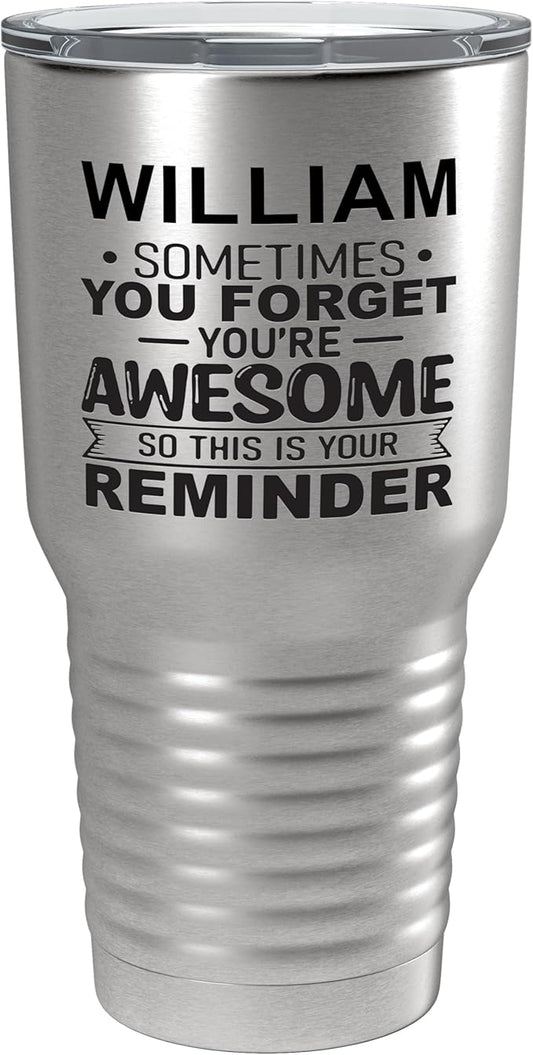Personalized Inspirational Tumbler, Inspirational Gifts for Men Dad Father Wife Sister Women, Custom Birthday For Him Her, Customized You?셱e Awesome Tumbler, Teacher Coworker Gifts 30oz Stainless