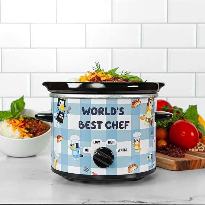 Uncanny Brands Bluey 2qt Slow Cooker - Small Kitchen Appliance